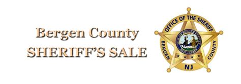 bergen county sheriff sale list